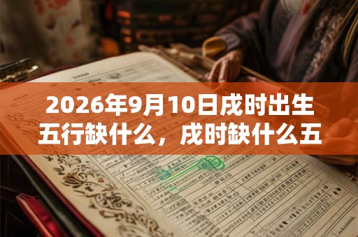 2026年9月10日戌时出生五行缺什么，戌时缺什么五行