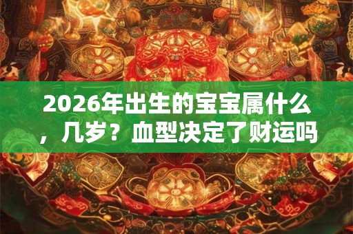 2026年出生的宝宝属什么，几岁？血型决定了财运吗？