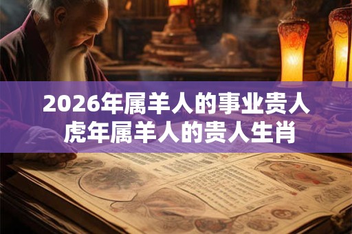 2026年属羊人的事业贵人 虎年属羊人的贵人生肖
