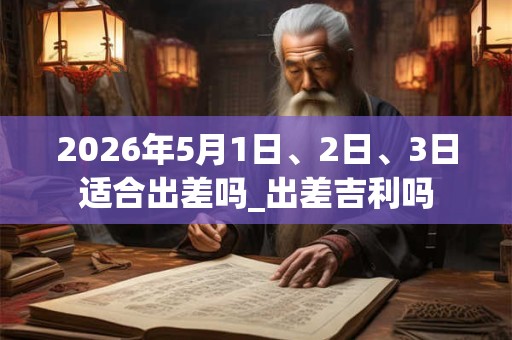 2026年5月1日、2日、3日适合出差吗_出差吉利吗
