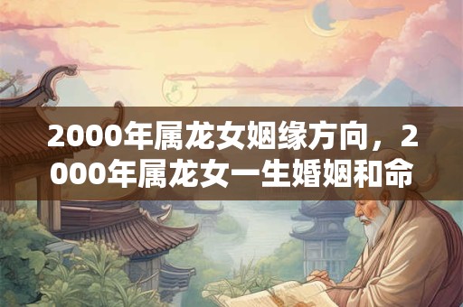 2000年属龙女姻缘方向,2000年属龙女一生婚姻和命运如何? 2000年属龙女姻缘方向,2000年属龙女一生婚姻和命运如何?