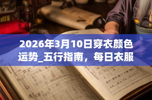 2026年3月10日穿衣颜色运势_五行指南，每日衣服颜色幸运色