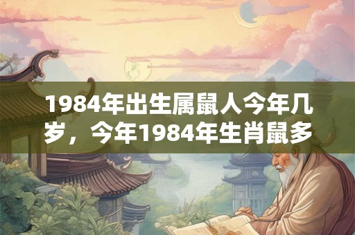 1984年出生属鼠人今年几岁，今年1984年生肖鼠多大