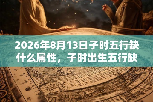2026年8月13日子时五行缺什么属性，子时出生五行缺什么