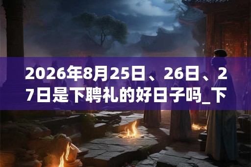 2026年8月25日、26日、27日是下聘礼的好日子吗_下聘礼可以吗