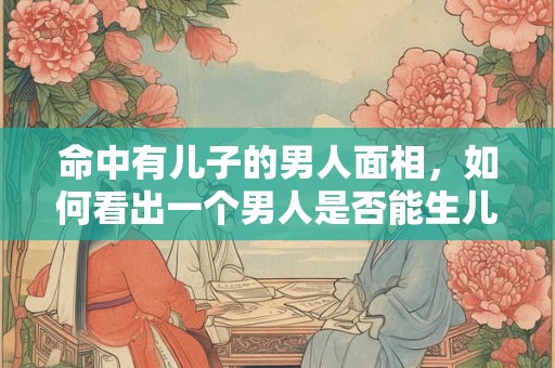 命中有儿子的男人面相，如何看出一个男人是否能生儿子？