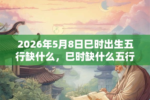 2026年5月8日巳时出生五行缺什么，巳时缺什么五行