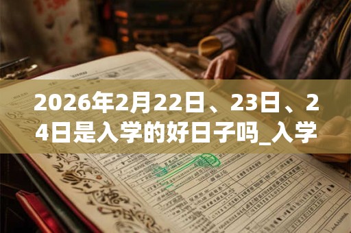2026年2月22日、23日、24日是入学的好日子吗_入学可以吗