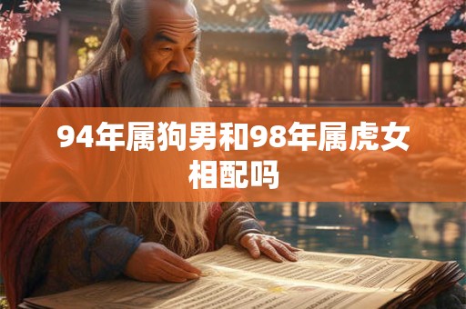 94年属狗男和98年属虎女相配吗