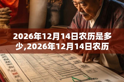 2026年12月14日农历是多少,2026年12月14日农历表