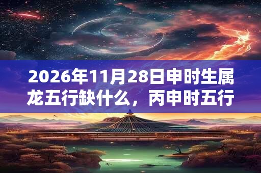 2026年11月28日申时生属龙五行缺什么，丙申时五行缺什么