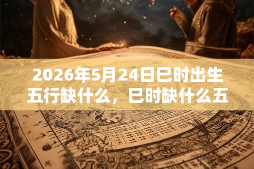 2026年5月24日巳时出生五行缺什么，巳时缺什么五行