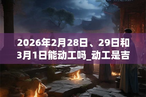 2026年2月28日、29日和3月1日能动工吗_动工是吉日吗