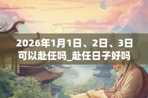 2026年1月1日、2日、3日可以赴任吗_赴任日子好吗