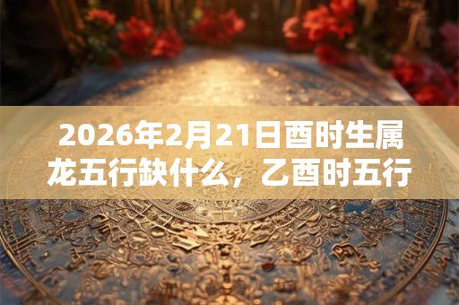 2026年2月21日酉时生属龙五行缺什么，乙酉时五行缺什么