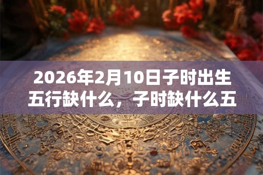 2026年2月10日子时出生五行缺什么，子时缺什么五行
