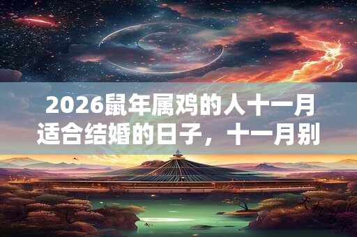 2026鼠年属鸡的人十一月适合结婚的日子，十一月别称