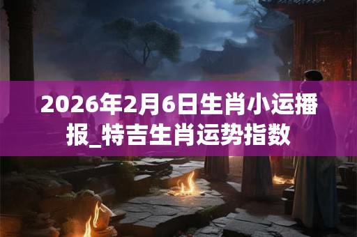 2026年2月6日生肖小运播报_特吉生肖运势指数