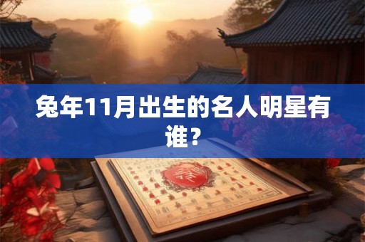 兔年11月出生的名人明星有谁？