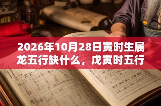 2026年10月28日寅时生属龙五行缺什么，戊寅时五行缺什么