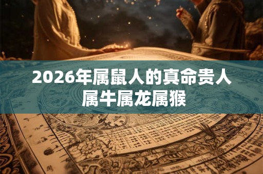 2026年属鼠人的真命贵人 属牛属龙属猴