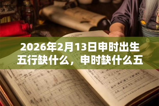 2026年2月13日申时出生五行缺什么，申时缺什么五行