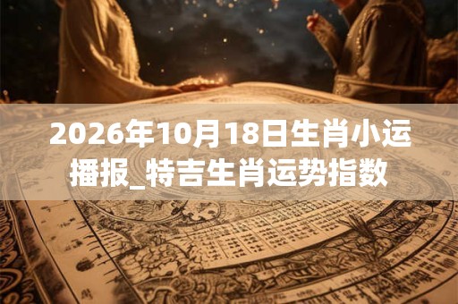 2026年10月18日生肖小运播报_特吉生肖运势指数