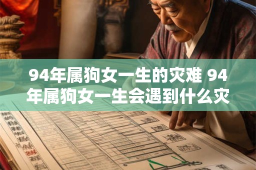 94年属狗女一生的灾难 94年属狗女一生会遇到什么灾