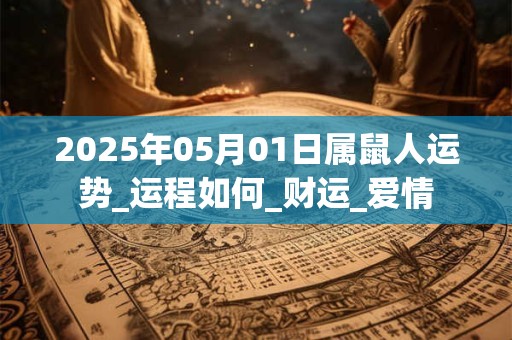 2025年05月01日属鼠人运势_运程如何_财运_爱情