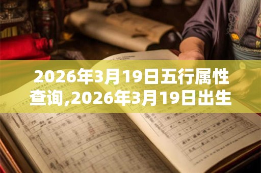 2026年3月19日五行属性查询,2026年3月19日出生五行属什么