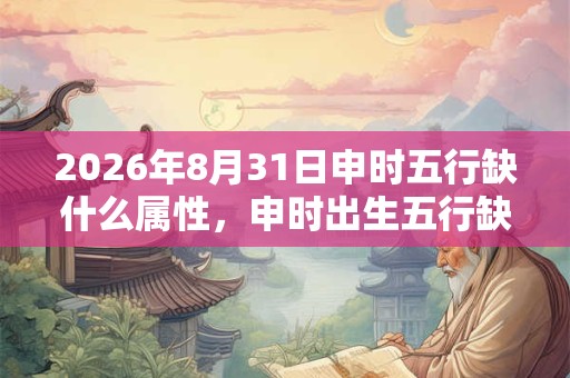 2026年8月31日申时五行缺什么属性，申时出生五行缺什么