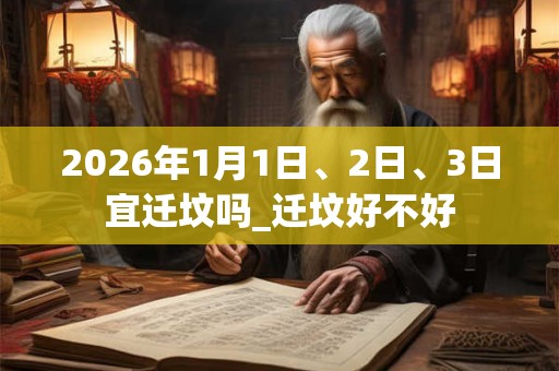 2026年1月1日、2日、3日宜迁坟吗_迁坟好不好