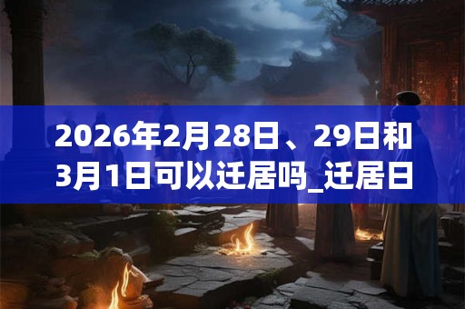 2026年2月28日、29日和3月1日可以迁居吗_迁居日子好吗