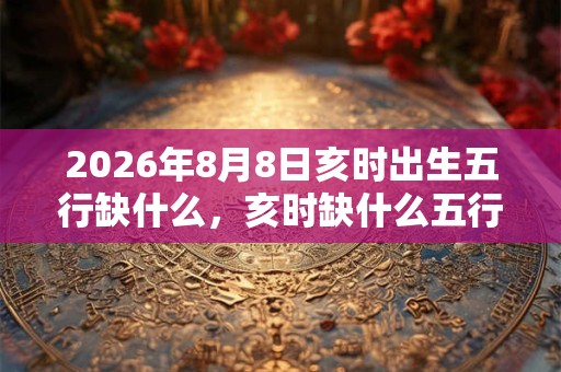 2026年8月8日亥时出生五行缺什么，亥时缺什么五行