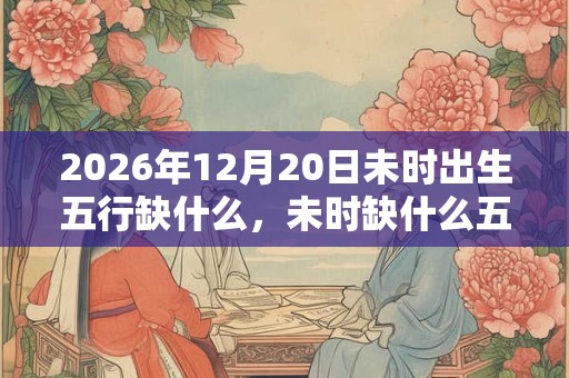 2026年12月20日未时出生五行缺什么，未时缺什么五行