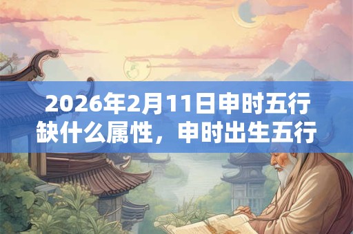 2026年2月11日申时五行缺什么属性，申时出生五行缺什么