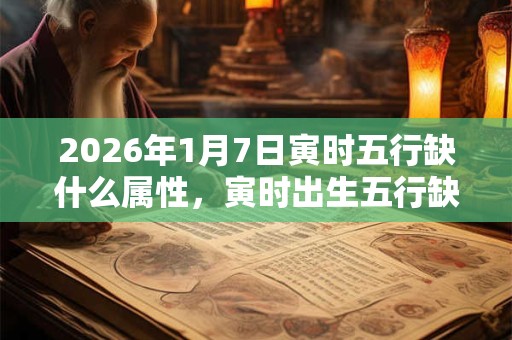 2026年1月7日寅时五行缺什么属性，寅时出生五行缺什么