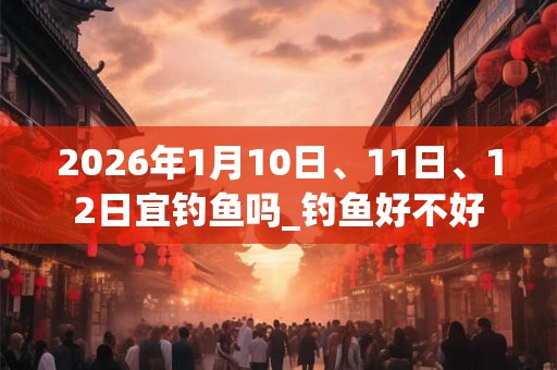 2026年1月10日、11日、12日宜钓鱼吗_钓鱼好不好