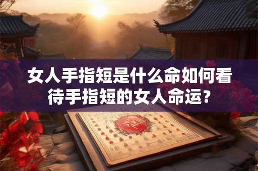 女人手指短是什么命如何看待手指短的女人命运？