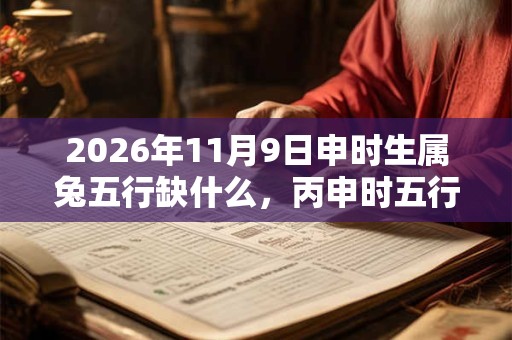 2026年11月9日申时生属兔五行缺什么，丙申时五行缺什么