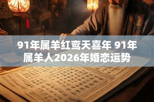 91年属羊红鸾天喜年 91年属羊人2026年婚恋运势