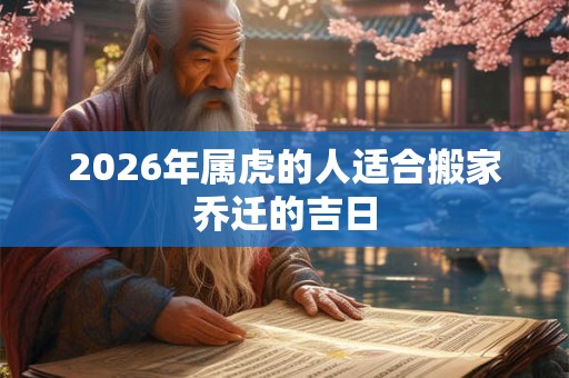 2026年属虎的人适合搬家乔迁的吉日
