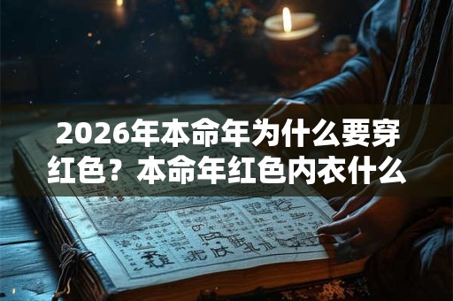 2026年本命年为什么要穿红色？本命年红色内衣什么时候开始穿？