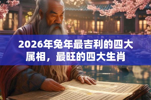 2026年兔年最吉利的四大属相，最旺的四大生肖