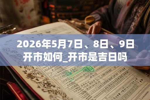 2026年5月7日、8日、9日开市如何_开市是吉日吗 2026年5月7日、8日、9日开市如何_开市是吉日吗