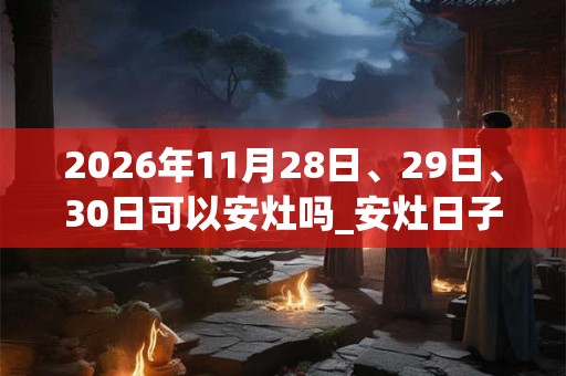 2026年11月28日、29日、30日可以安灶吗_安灶日子好吗