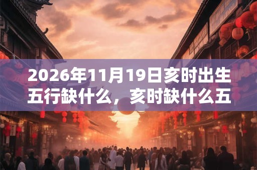 2026年11月19日亥时出生五行缺什么，亥时缺什么五行