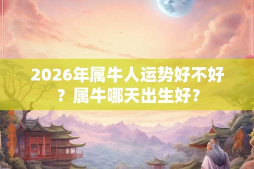 2026年属牛人运势好不好？属牛哪天出生好？