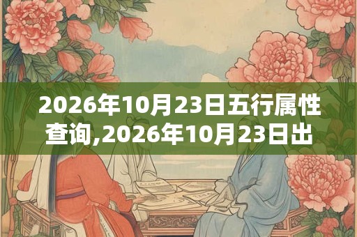 2026年10月23日五行属性查询,2026年10月23日出生五行属什么 2026年10月23日五行属性查询,2026年10月23日出生五行属什么