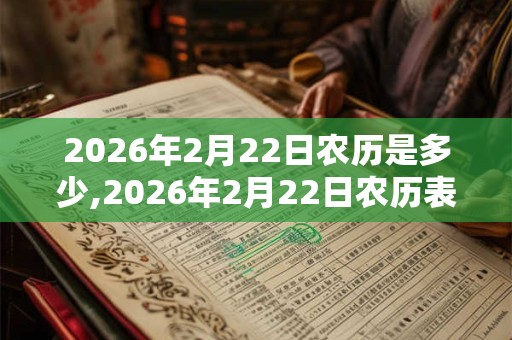 2026年2月22日农历是多少,2026年2月22日农历表